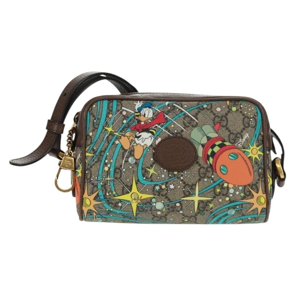 Gucci Micro GG Supreme Disney Shoulder Bag Beige